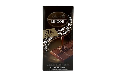 3x genuine LINDT Lindor   70% Cocoa premium dark chocolate  TRACKED