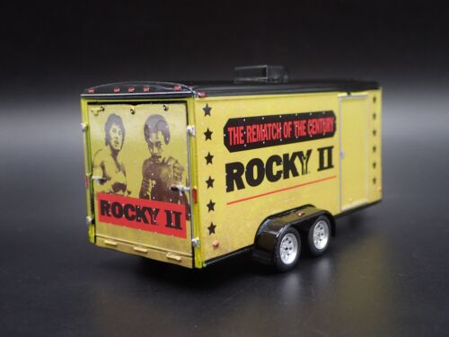 ROCKY APOLLO CREED ENCLOSED CAR HAULER TRAILER OPENING DOOR 1:64 DIORAMA MODEL - Picture 6 of 8