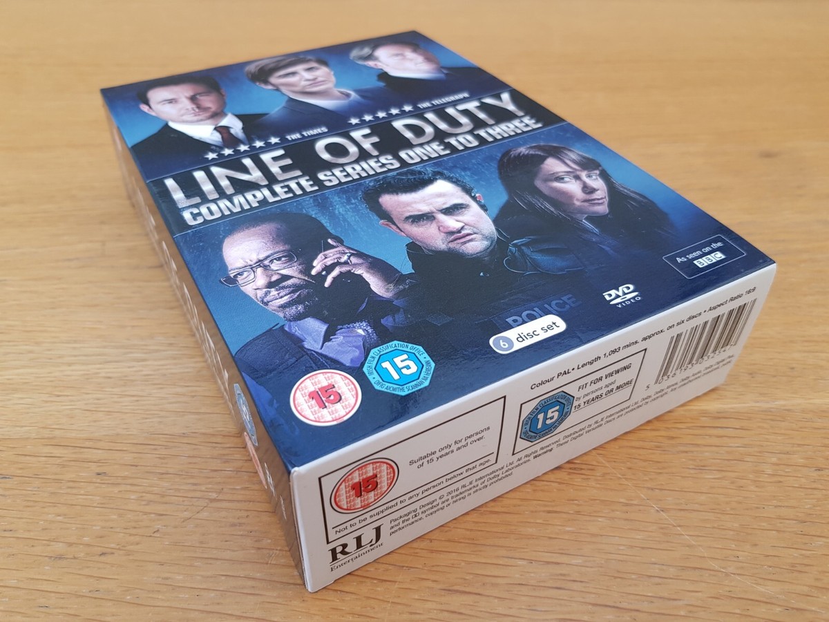 Line of Duty Series One to Three Complete DVD Boxset BBC TV