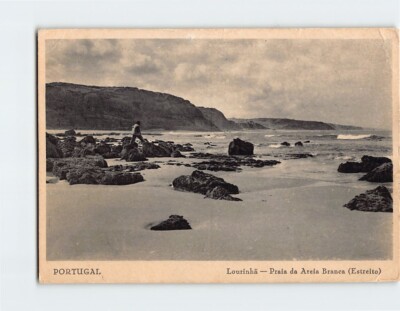 Postcard Lourinha Praia da Areia Branca Portugal