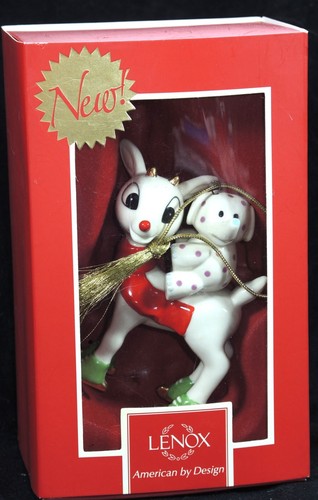 LENOX RUDOLPH Red-Nosed Reindeer Merry Misfit Christmas Ornament NEW 2012 - Picture 2 of 14