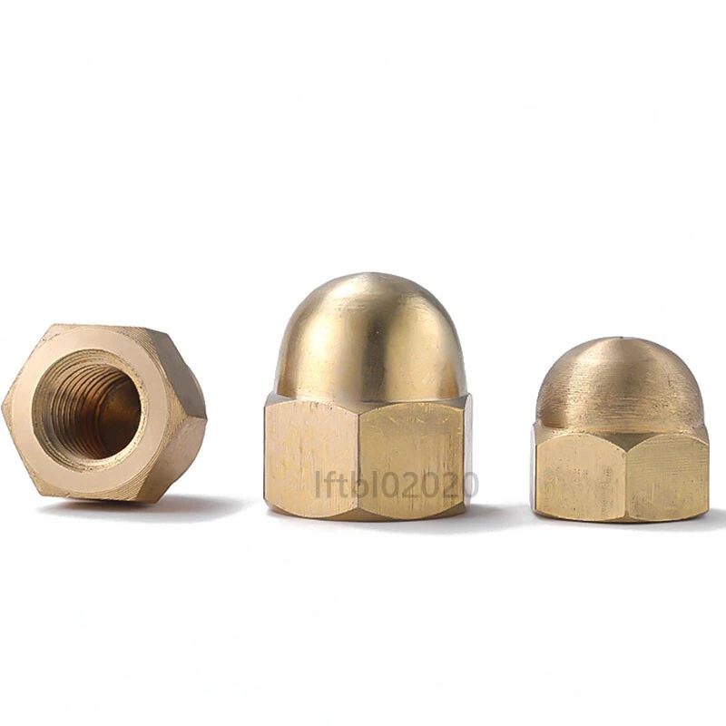 Hutmuttern DIN 1587 Muttern Messing M3 M4 M5 M6 M8 M10~M20 Hutmutter hohe Form - Bild 4 von 4