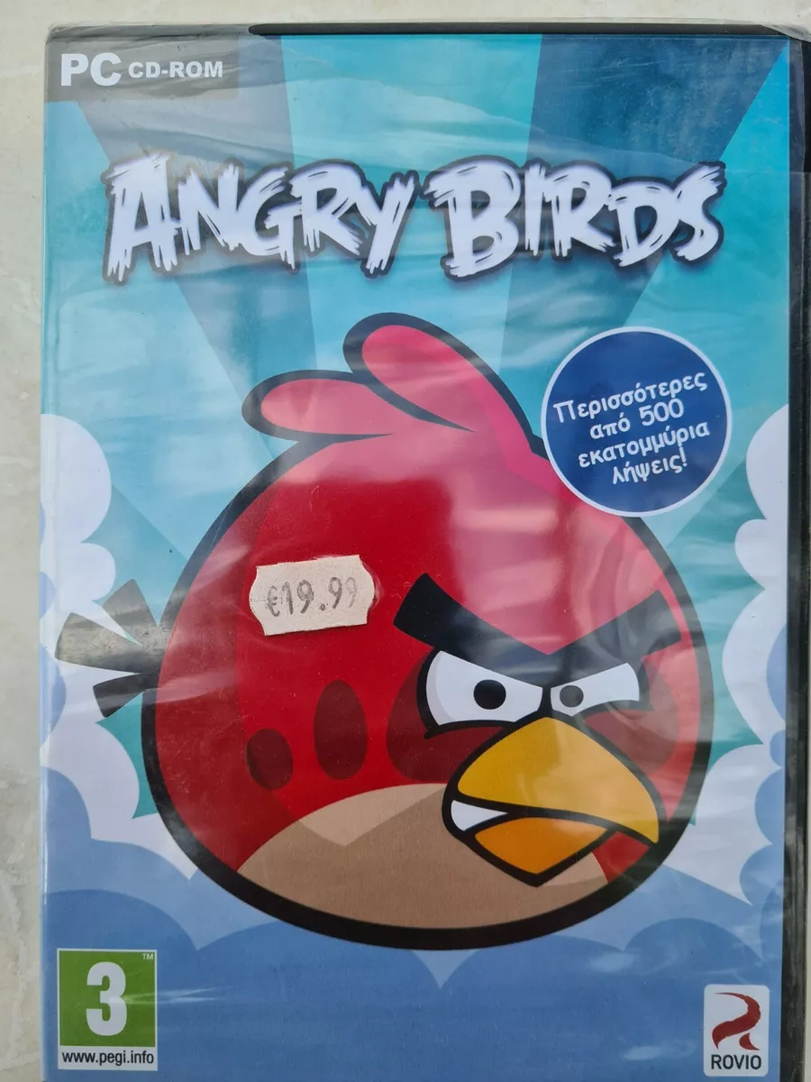 ANGRY BIRDS PC CD ROM VIDEO GAME GREEK LANGUAGE