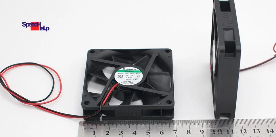 21.5dB SEHR LEISE QUIET COOLER LÜFTER 70MM 15MM 70x70x15MM SUNON ME70151V3 12V - Bild 4 von 4