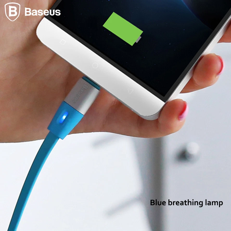 USB Type-C 1M/3.3ft Breathing Lamp Charger Cable For Galaxy S20/+/Ultra/S10/Note - Image 3 of 4