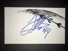 2018 ANGELS: Jose Briceno, SIGNED 3x5 Card