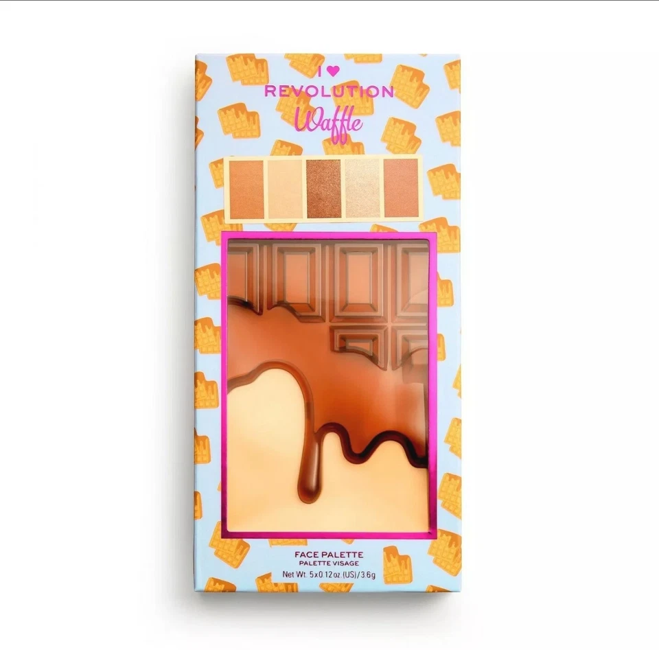 I Heart Revolution Waffle 5 Pan Face Palette 5 x 3.6g Each NIB - Image 2 of 2