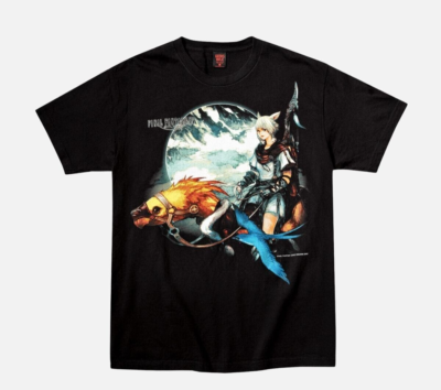 FINAL FANTASY XIV GEEKS RULE 15 SILKSCREEN PRINTING T-shirt Size