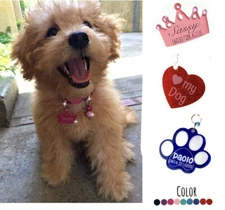 CUSTOM ENGRAVED PERSONALIZED PET TAG ID DOG CAT NAME TAGS.Puppy Pet ID Name Coll