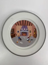Villeroy & Boch Naif Design 8" Round Plate Luxembourg Farm Life Farmhouse