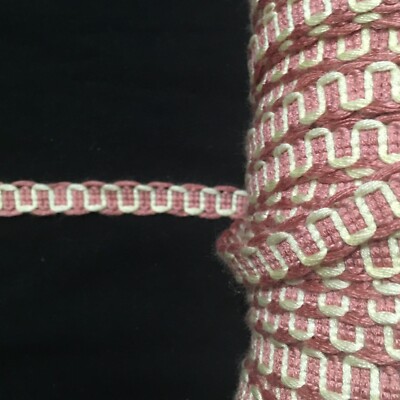 Scroll Gimp Braid Trim Scroll Braid Trim 1/2'' Beige Antique Rose 10 yds #BG69