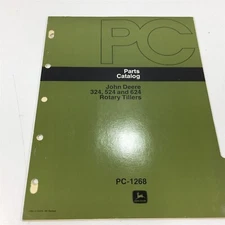 Genuine John Deere 324 524 624 Rotary Tillers Parts Catalog PC-1268 Dealer 1975