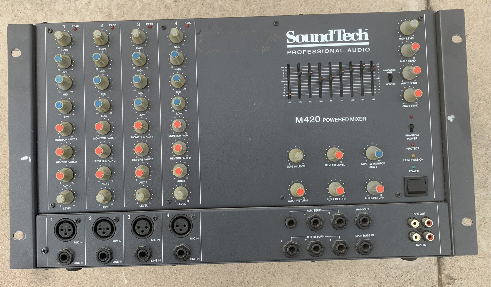 Soundtech M420 4 Channel Powered Mixer USA Made | eBay