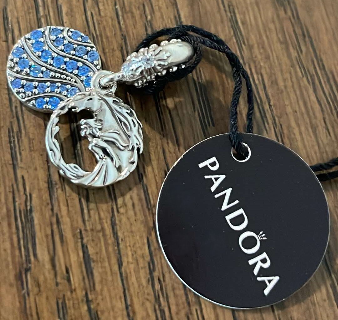 NEW Authentic Pandora Disney Frozen Elsa And Nokk Pendant Charm #798456C01