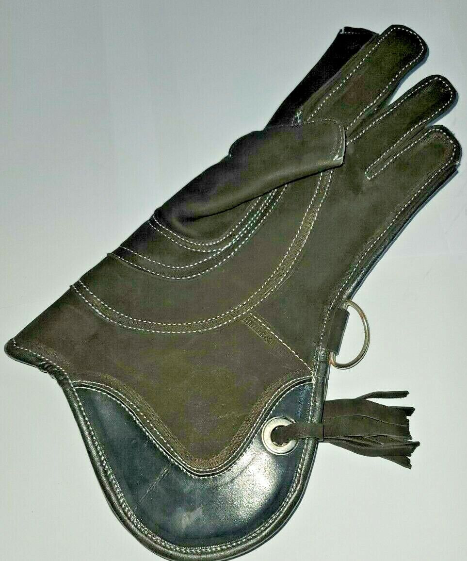 Falconry Glove Leather Bird 3 layer Handling Glove Nubuck Leather Falconry Glove
