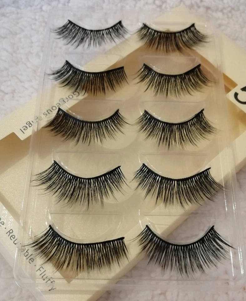 15x Pairs 3D Mink False Eyelashes Wispy Cross Long Thick Soft Fake Eye Lashes UK - Image 2 of 4