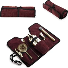 Stainless Steel Cocktail Shaker Set, 24Oz/750Ml Bartender Kit Includes Strainer 