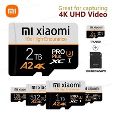 1TB Micro SD Card 2TB 512GB 128GB Class 10 A2 for Camera Phones Card & Adapter