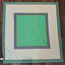 Vintage 70's Jantzen Made In U.S.A. Swim Wrap Scarf Green White Blue Brown