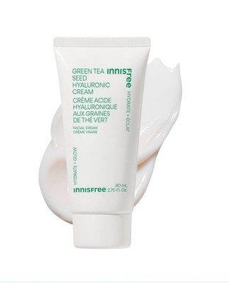 Innisfree Green Tea Seed Hyaluronic Cream 80 ml 2.7.oz. JUMBO Size EXP 12/2027