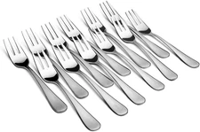 Appetizer Small Forks Set of 12, 5.4 Inches, Dessert Forks Stainless Steel, 3-Ti