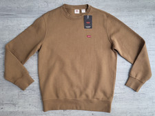 NWT Levi's Men's Classic Housemark Crewneck Sweatshirt Tan - Size S