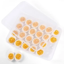 Deviled Egg Containers with Lid, Deviled Egg Tray Holder Carrier with Lid for 24