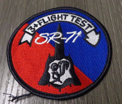 United States Air Force Lockheed SR-71 Blackbird -3+ Flight Test Patch COLOR NEW