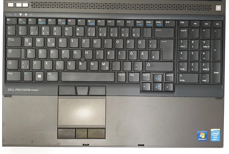 DELL PRECISION M4800 Windows XP +Windows7 Gamer i7 32GB 1TB Laptop AMD 2GB 15,6" - Bild 3 von 4