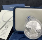 2005-W American SILVER Eagle Proof coin, COA & ORIG BOX, **STUNNING** # 0170