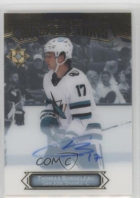 2022-23 Ultimate Collection Introductions Thomas Bordeleau Rookie Auto RC 0bn4