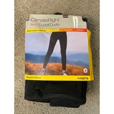 New ClimateRight by Cuddl Duds Stretch Fleece Leggings, Size XXL