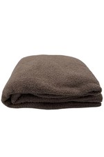 Barefoot Dreams CozyChic 45x60 Stacked Rib Border Blanket Sable