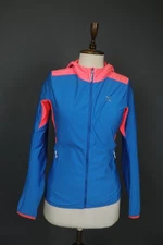 Montura Blue Regular Fit Long Sleeve Hooded Full Zipper Track Jacket Size M