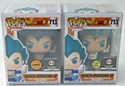Funko Pop! DBS Vegeta Powering Up #713 CHASE & COMMON Set of 2 Chalice EX Glow