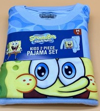 SpongeBob SquarePants Boy  s Long Sleeve Shirt  Pants Pajamas Size M 8 New