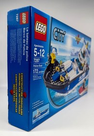 LEGO CITY 7287 - Police Boat - NIB/Great Condition- Light Wear