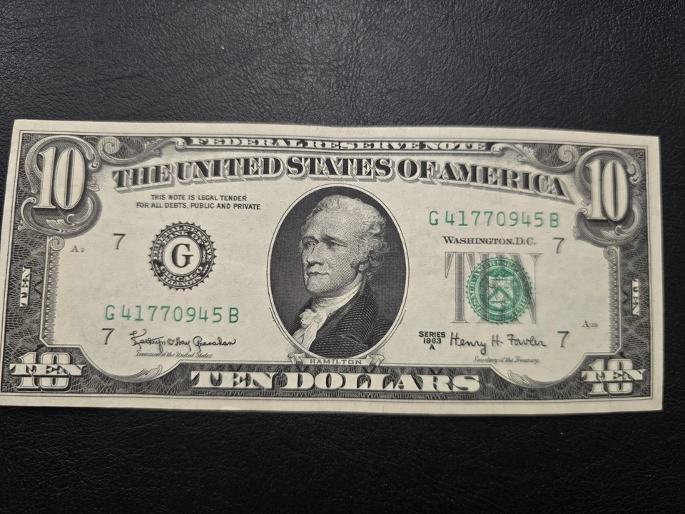 $10 1963A Federal Reserve Note Chicago Fr. 2017-G - Image 3 of 4