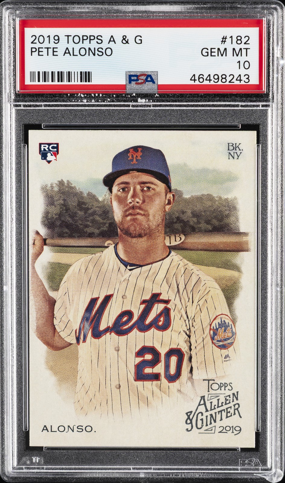 2019 ALLEN & GINTER #182 PETE ALONSO ROOKIE RC PSA 10