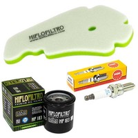 Set ÖLfilter Luftfilter ZüNdkerzen Wartung FüR Peugeot Geopolis 300 Ie 2011-2014