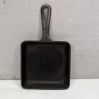 Vintage Rare Griswold No 3 (2103) Cast Iron Square-Fry Skillet Erie PA Antique