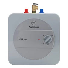 WESTINGHOUSE APOLO CLASSIC 1.3 GAL. POINT OF USE 1440W ELEMENT MINI-TANK - GREY