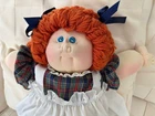 VINTAGE xavier roberts SOFT SCULPTURED CABBAGE PATCH KID GIRL  1985 redhead