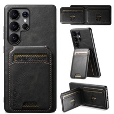 For Samsung S26 Ultra S25 S24 S23 S22 Wallet Card Holder Stand PU Leather Case