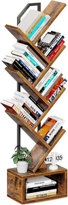 Coleshome Bücherregal Im Baumform, Standregal Mit 6 Ebenen, Bücherregal Holz Gee