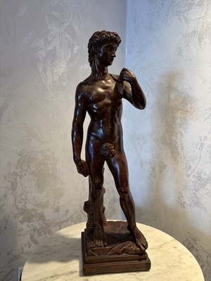 Vintage G. Ruggeri Michelangelo s David Sculpture 15 