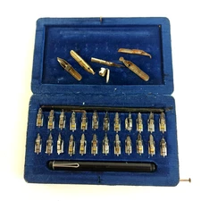 Vtg Pelikan Graphos Technical Pen W/ Nibs, for Drafting, Calligraphy, Lettering