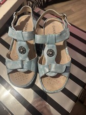 Damart Baby Blue Size 8 Women’s Sandles Adjustable Straps Brand New Never Worn