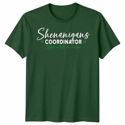 Unisex Shenanigans St Patrick's Day Tshirt Lucky Shamrock Clover Tee
