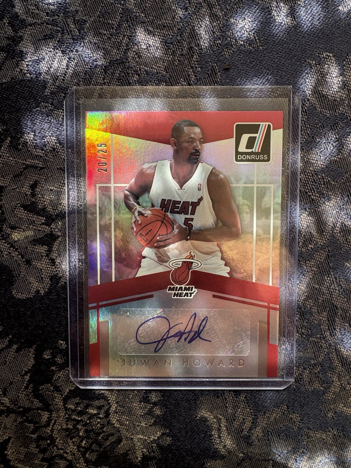 JUWAN HOWARD 2016-17 Donruss Elite Signatures Auto Card 20/25 SP HEAT “FAB 5”